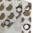 thumbnail image 4 of Ambesonne Hedgehog Grommet Curtain, Cartoon Porcupines, 50" x 120", Caramel Pale Brown White, 4 of 6