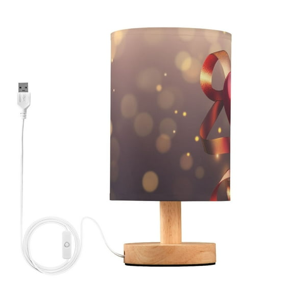 Ribbons Hearts Valentine Table Lamp with USB Port LED Warm Light Lamp Night Light Home Decor