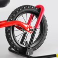 thumbnail image 4 of Red Soporte de bicicleta soporte de almacenamiento independiente de rueda de estante de piso para bicicletas de equilibrio, 4 of 5