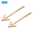 thumbnail image 3 of Unique Bargains 10.2' Self Stick Arrow Sign, 2 Pack Acrylic Directional Sign Sticker Self-Adhesive Gold, 3 of 6