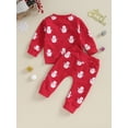 thumbnail image 5 of Toddler Kids Newborn Baby Boys Girls Christmas Clothes Sets 6M 12M 18M 24M 3Y Snowman Print Long Sleeve O-neck Sweatshirts Pants Xmas Outfits, 5 of 10