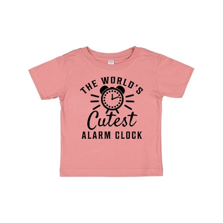 

Inktastic The Worlds Cutest Alarm Clock Gift Baby Boy or Baby Girl T-Shirt