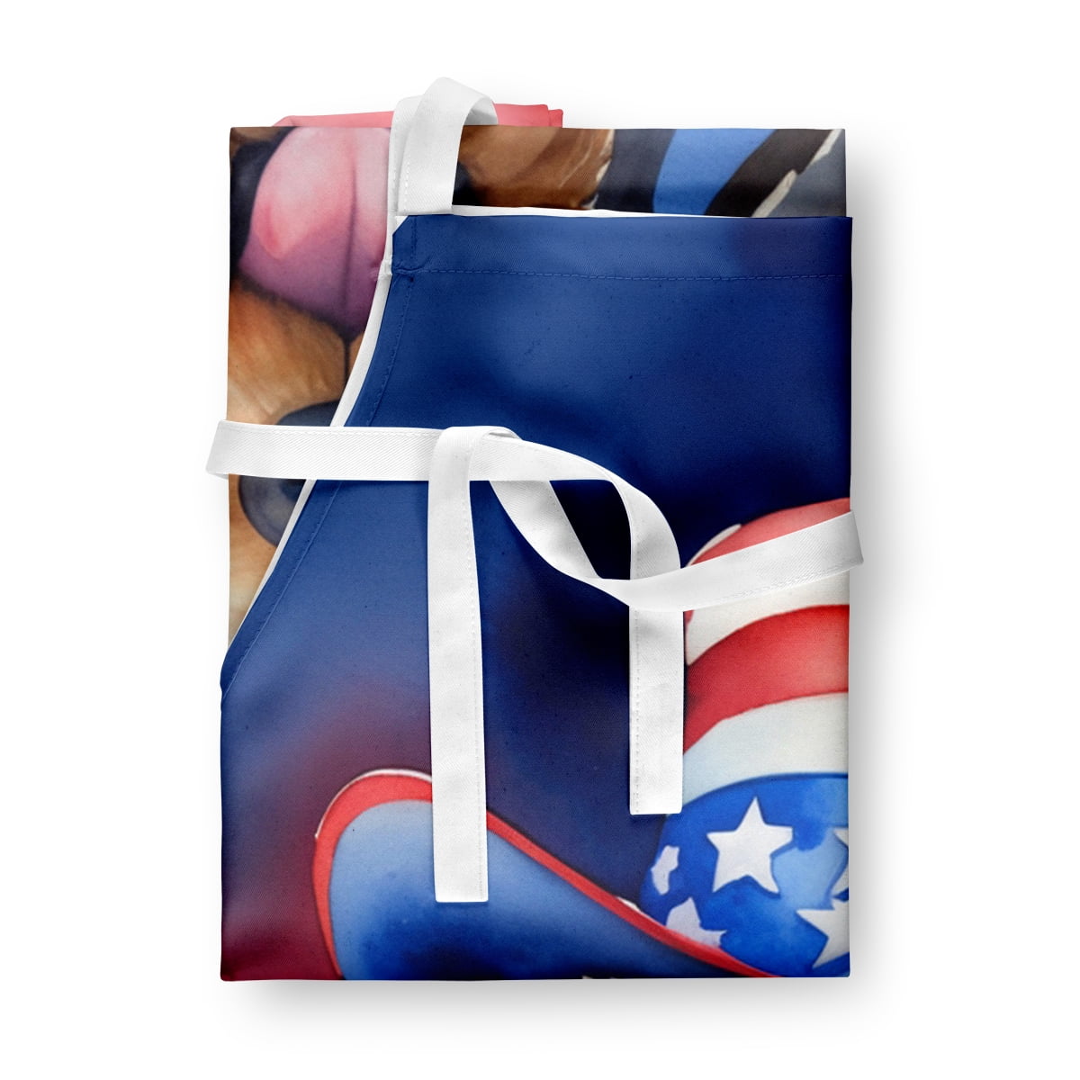 Otterhound Patriotic American Apron 27 in x 30 in