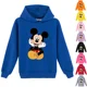 thumbnail image 2 of Nueva sudadera con capucha de Disney Mickey Mouse para niños y niñas, sudaderas para niños, ropa promocional informal de dibujos animados 100-160, 2 of 5