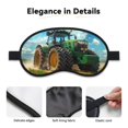 thumbnail image 3 of Vsdgher Green Tractor Field Sleep Mask Silk Eye Mask for Sleeping Blackout for Men&Women Blindfold Eyeshade for Night Sleep, 3 of 7