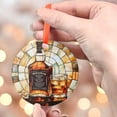 thumbnail image 4 of Whiskey Ornament SunCatcher Whisky Window Hanging Home Decor Whiskey Lover Gifts, 2025, Holiday Decoration, Seasonal Keepsake Gift, Unique Collectible, 2025, Festive Home Accent,, 4 of 5