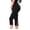 Black, variant on Ruroz Butt Lifting Capri Leggings for Women Tummy Control with Pockets, Cargo Leggings, Womens Capris Summer, Cargo Capris Black L