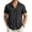 Black, variant on Men's Summer Linen Shirts Short Sleeve Button Down Shirts for Men Fashion Beach Casual Shirt