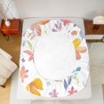 thumbnail image 5 of Feelyou Dreamy Fairy Elf Bed Sheets, Kawaii Flower Floral King Sheets, Cute Princess Style Sheet Set, Luxury Bedroom Decor, 4pcs, 5 of 7