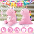 thumbnail image 2 of Animal de peluche con buen comienzo, dinosaurio rosa de feliz cumpleaños, 2 of 7