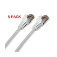 thumbnail image 2 of CAT6 24 Gauge White 25' Feet 550Mhz UTP Patch Ethernet Network Cable Wire (5/pk), 2 of 3