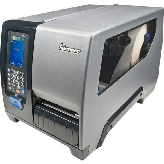 Restored Intermec PM43 Industrial Barcode Label Printer with Rewinder  203 DPI, Thermal Transfer, 4.25 Print Width, USB/Serial/Ethernet Connectivity  PM43A11000040201 (Refurbished)