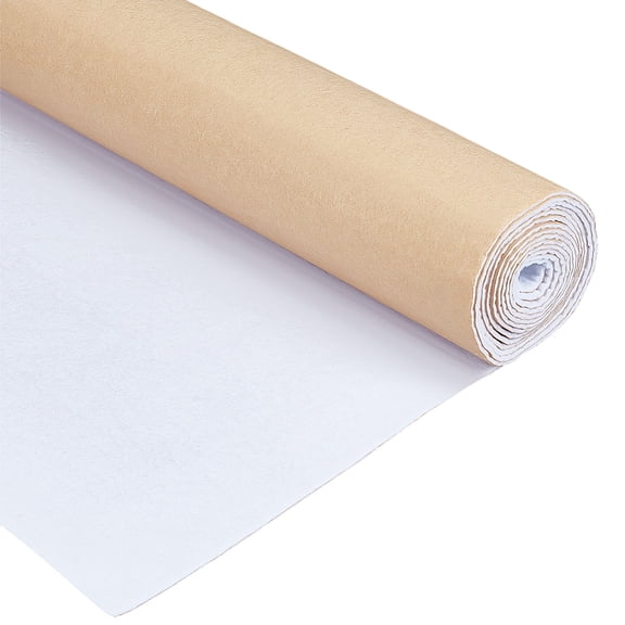 Self-adhesive Cotton Fabrics DIY Craft Making Supplies White 250mm 2m/roll