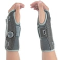thumbnail image 2 of Muñequera con perilla ajustable para alivio del túnel carpiano, se adapta a muñecas de 7 a 11 pulgadas, muñequera para dormir nocturno, se adapta a ambas manos con férula de metal, muñequera para, 2 of 6
