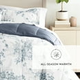 thumbnail image 6 of All Season Ultra Soft Comforter Set Lightweight Bedding in Bamboo Leaves Blue for Full/Queen Size by Comfort Canopy, 6 of 14