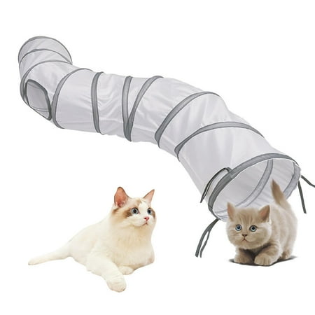 Collapsible Cat Tunnel Tube, Interactive Practical Pet Toys Durable Bed House Play Chase Tunnels for Game Rabbit Training Ferrets Bunny