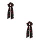 thumbnail image 4 of Guardurnaity Tocados vintage de moda para mujeres: destaque entre la multitud Ampliamente pequeña Banda para el cabello largo y fresco 142F flor 142F flor negra 2Conjunto, 4 of 6