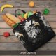 thumbnail image 5 of Disketp Ink Style Bald Eagle Bolsa Tote de Lona para Mujer, Bolso de Hombro y Cruzado con Cierre de Cremallera, 5 of 7