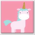 thumbnail image 1 of Cuadro Canva Listo Para Colgar Tipo Galería Unicornio Glitter 80X80 cm Pixtreats, 1 of 4