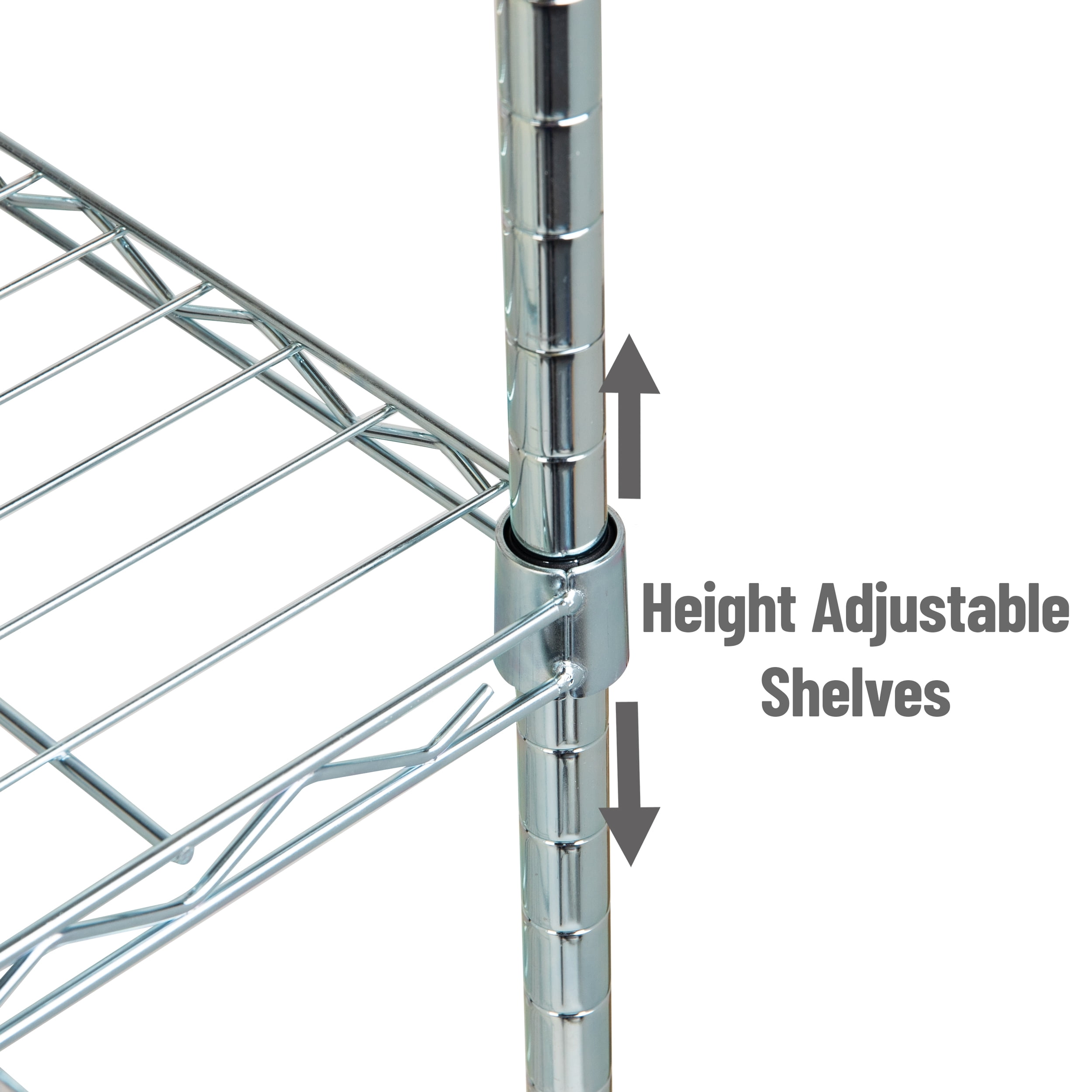 Mind Reader Storage Shelves, Garage Shelving, Storage Shelf, Pantry Org, Adjustable, Metal
