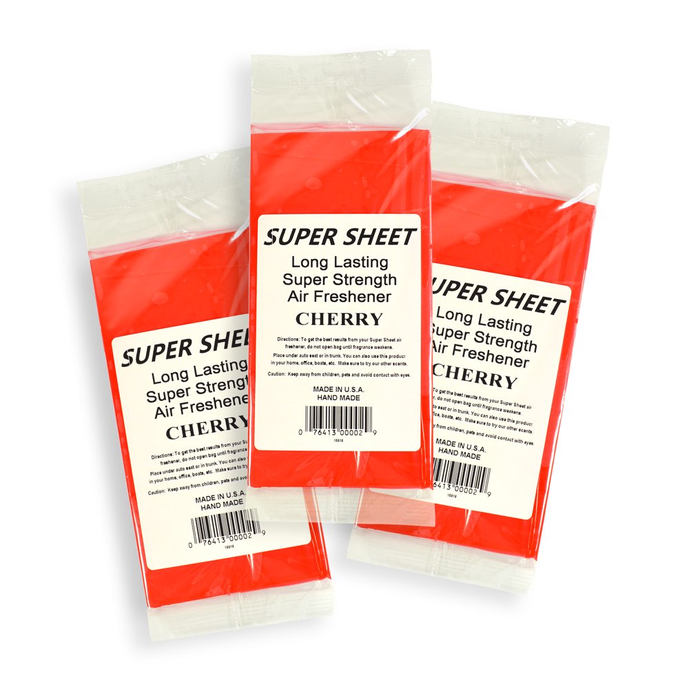 Jenray Super Sheet Small (7.5"x3.75") Under Seat Car Air Freshener, 3