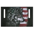 thumbnail image 2 of XYZCANDO Wolf American Flag Golf Cart Seat Cover | Non-Slip Terry Cloth with 4 Storage Pockets | Universal 2-Seat Golf Cart Accessory, 2 of 8