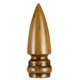 thumbnail image 1 of Cal Lighting FA-5035A Pointed Resin Lamp Finial- Brown, 1 of 1