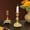 A124 Vacemry under $5, variant on Vacemry Under $5 Vintage Candle Holder, Gold Brass Style Candelabra Display, Fireplace Table Centerpiece Feature, Classic Traditional Candle Stand Collection
