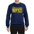 thumbnail image 2 of The Best Wifey in the Universe | Mens and Womens Mother's Day Crewneck Graphic Sweatshirt, Navy, Large, 2 of 4