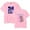 Pink, variant on Dei V Los Flavorz USA Tour 2025 Merch Short Sleeve T-shirt Unisex Fashion Crew Neck Top