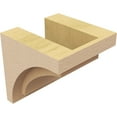 thumbnail image 5 of 6"W x 6"D x 6"H Wide Rivera Rough Cedar Woodgrain TimberThane Corbel, Primed Tan, 5 of 6