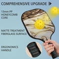 thumbnail image 2 of Pickleball Paddles Set Of 2, Fiberglass Surface, Liquid & Marble Print, 4 Balls & Bag, 2 of 5