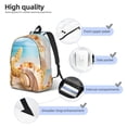 thumbnail image 5 of Balery Beach Starfish Shell Vintage Canvas Backpack for Men and Women - Large Capacity, Durable Travel Laptop Bag for School, Work, Hiking, and Outdoor Activities, 5 of 7