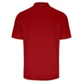 thumbnail image 3 of Men's Cutter & Buck Scarlet Ohio State Buckeyes Big & Tall Forge Eco Stretch Recycled Polo, 3 of 3
