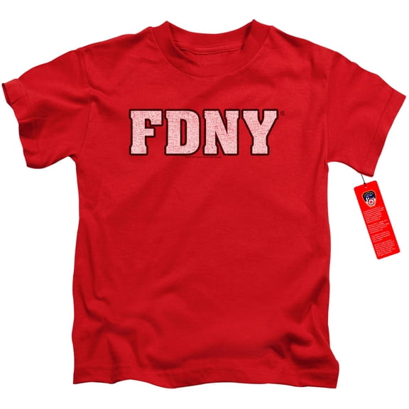 New York City Fdny Youth 18/1 T-Shirt Red