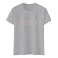 thumbnail image 4 of WEIWEN Braut T Shirts for Women Party Outfits for Bride Squad Casual Basic Tees Womens Summer Tops for Wedding Bride Shirts Light Gray, XXXL, 4 of 4