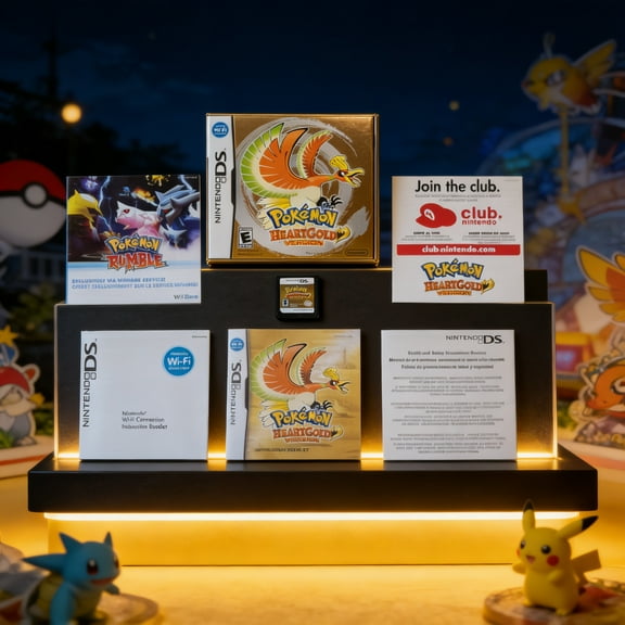 DS Game Cartridge Pokemon HeartGold Version US Version (Not R4 Flashcard) DS Games for NDS 3DS DSI DS