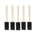 thumbnail image 4 of SHISUYAN Sponge Paint Brush Set with Wooden Handle for Kids Art Lessons and DIY Crafts Multi 1 Inch, 4 of 8