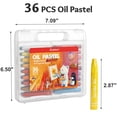 thumbnail image 6 of Comix Oil Pastels 36 Colors Set, Non-Toxic Vibrant Art Pastels for Artists Beginners, Art Supplies with Portable Case, 6 of 6