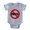 Heather Grey, variant on CafePress - No Pants Day - Cute Infant Baby Football Bodysuit