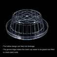 thumbnail image 3 of Uxcell 7.5 Inch Round Garden Plastic Mesh Cup Slotted Net Pot Basket for Flower Planting Clear 1 Pack, 3 of 4