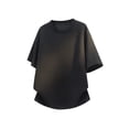 thumbnail image 3 of TKKCS Mens Short Sleeve Crew Neck T-Shirt- Daily Wear Summer Casual Breathable Loose Fit Lightweight Pullover Tees Black Size 2XL, 3 of 7