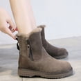 thumbnail image 2 of Botas de nieve cálidas de terciopelo de invierno Botas de mujer Botas Martin de estilo británico Botines planos, 2 of 6
