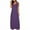 Purple, variant on Efsteb Womens Dresses Crew Neck Long Tank Dress Fashion Casual Sundresses Solid Color Comfy Sleeveless Summer Dresses (Pink,S)