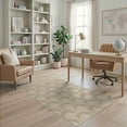thumbnail image 2 of ODIKA 4'x6' Beige Brown Arched Pattern Design Washable Area Rug Elegant Geometric Motif with Modern Flair Pet Friendly, Non-Shedding for Bedroom, Reading Nook, 2 of 7