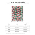thumbnail image 5 of Sikiie Palm Leaves Flamingo Cozy Flannel Fleece Throw Blanket: Lightweight & Thick for All Seasons - Perfect for Women, Men, & Kids"80"x60", 5 of 6