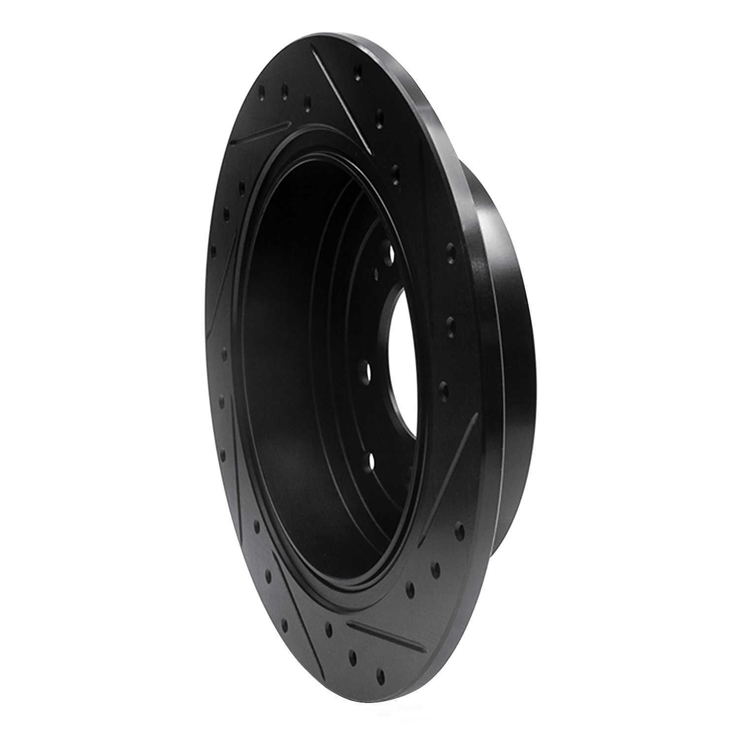 Dynamic Friction Company 633-03052L DFC Brake Rotor - Drilled And Slotted - Black