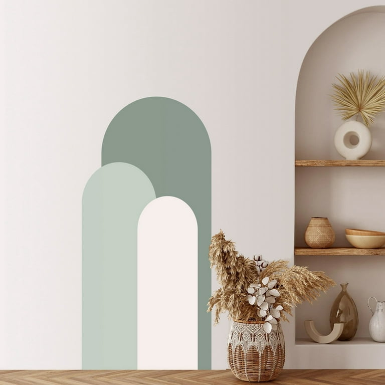 Buy Boho Arch Wall Decal , Pastel Strips Wall Sticker , Removable Bohemian  Style Decal , Soft Colors Sticker for Bedroom , Boho Wall Decals Online in  India 