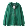 thumbnail image 3 of Sudadera con capucha y cremallera con estampado de estrella de cinco puntas Harajuku gótica de hip-hop oscuro para hombres y mujeres, chaqueta Harajuku, sudadera, 3 of 4