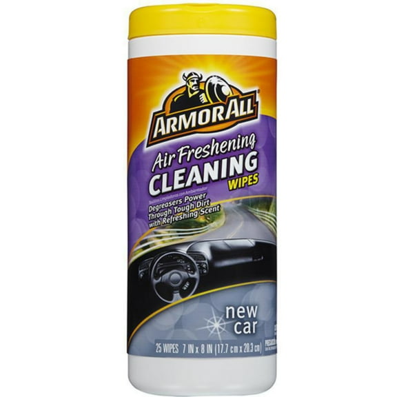 Armor All Air Freshening Cleaning Wipes - New Car Scent (25 Count)